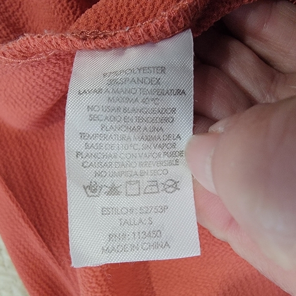 Milk & Honey Women's Rust Orange Ruffled Shorts Size Small - Picture 12 of 13